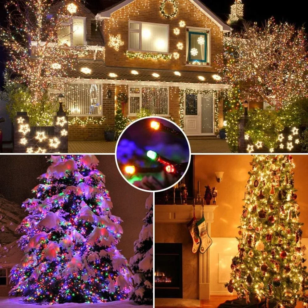 Christmas Lights, 65.67ft 200 LED Color Changing Tree Lights 11-Function Warm Wh